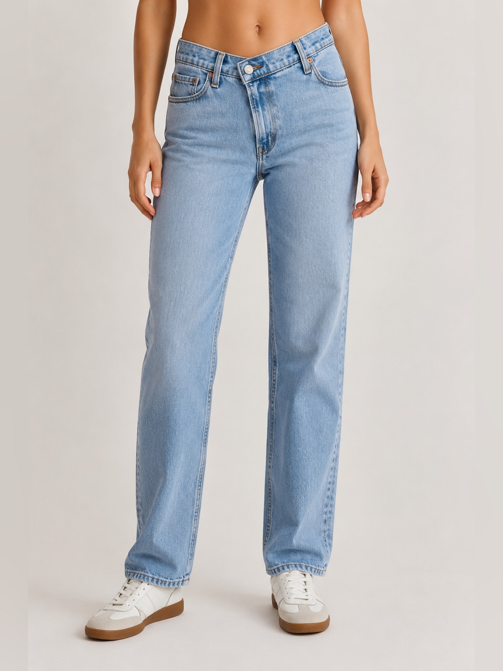 Abercrombie & Fitch The ’90s Slim Straight Ultra High Rise Curve Love Jeans 26l